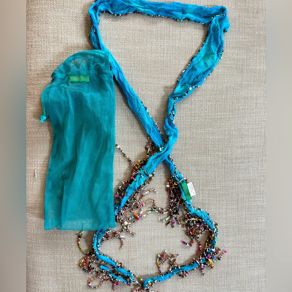 100% Silk Beaded Chan Luu Belt / Scarf